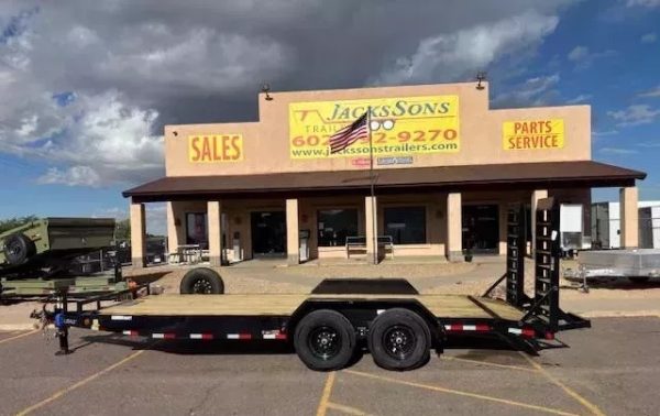 20x83 Tandem Axle, 14K GVWR, Car Hauler, Fold Up Ramps