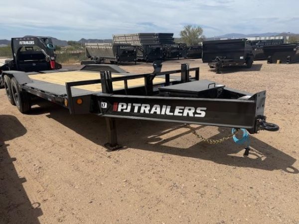 20x102" Tandem Axle, Super-Wide, 22K GVWR, Hyd. Jacks