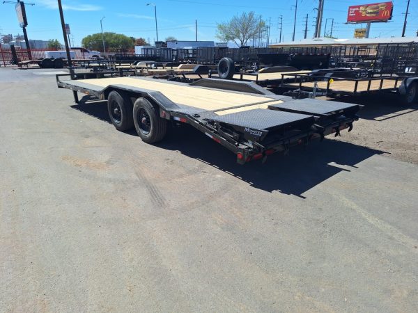 24x102x10" Pro Beam Tandem Axle, Super-Wide Equipment, 22K GVWR