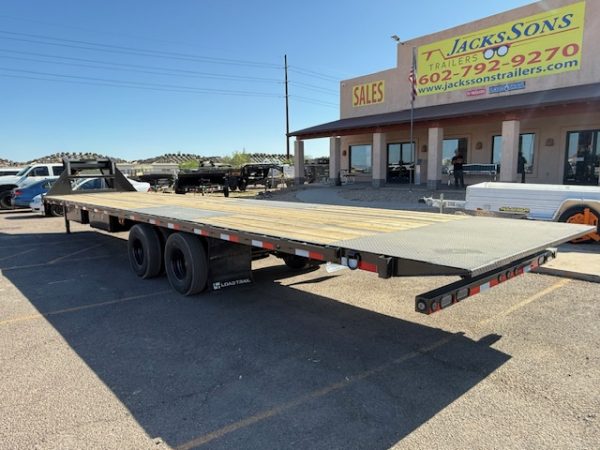 36x102 Gooseneck, Tandem Duals, 25K GVWR, Full Tilt