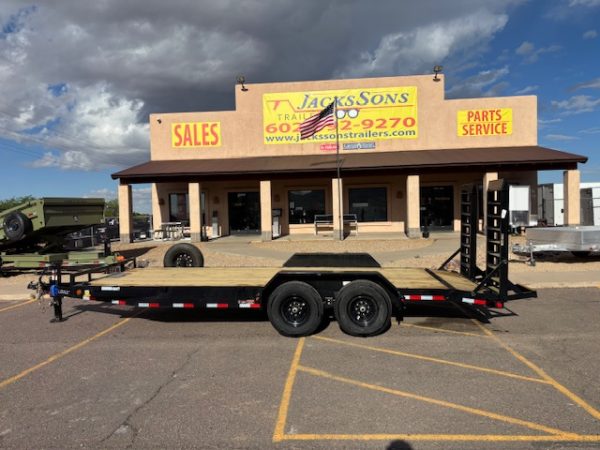 20x83 Tandem Axle, 14K GVWR, Car Hauler, Fold Up Ramps