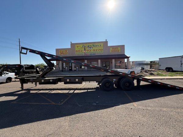 36x102 Gooseneck, Tandem Duals, 25K GVWR, Full Tilt