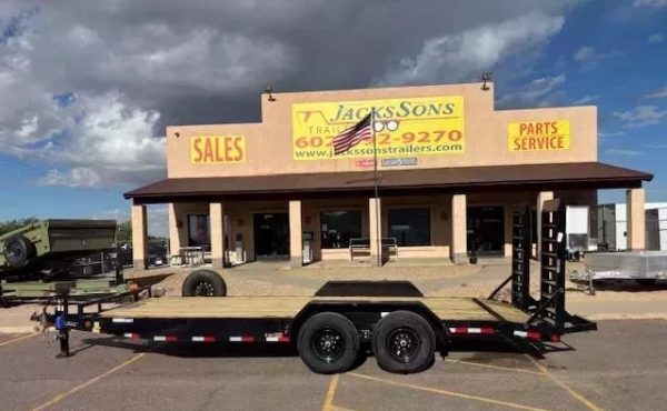 20x83 Tandem Axle, 14K GVWR, Car Hauler, Fold Up Ramps