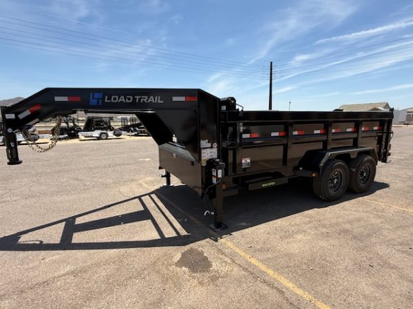 14x83 Gooseneck, Tandem Axle, 14K GVWR, Low-Pro Dump, 36" Sides