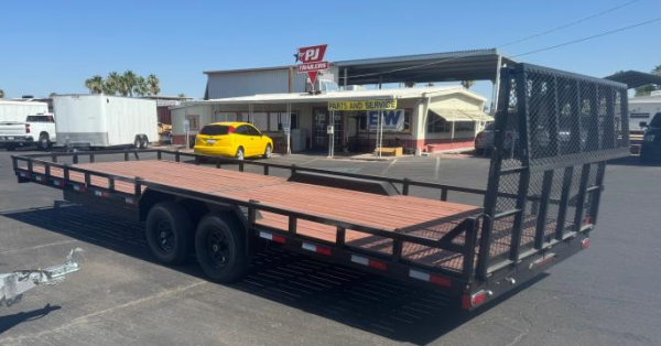 24x102 Tandem Axle, Drive Over Fenders,10K GVWR, Ramp Gate