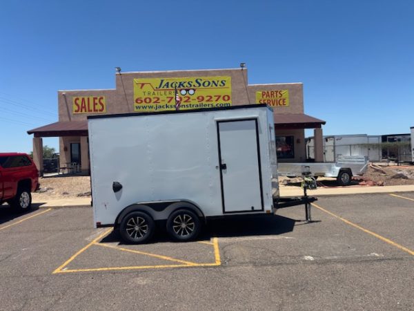 12x7 Indigo DLX, 7K GVWR, Ramp Door, Black Trim
