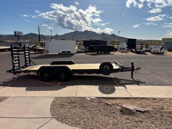20x83 Tandem Axle, 14K GVWR, Car Hauler, Fold Up Ramps