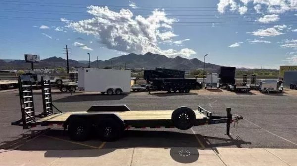 20x83 Tandem Axle, 14K GVWR, Car Hauler, Fold Up Ramps