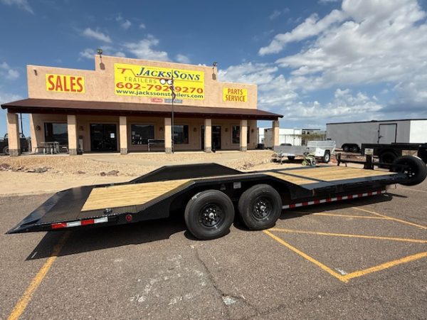 24x102 Ironbull Tandem Axle, 14K GVWR, Low-Pro Gravity Tilt W/ Drive Over Fenders