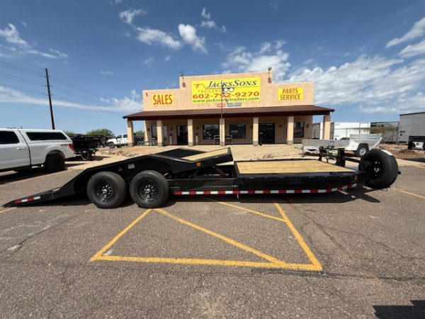 24x102 Ironbull Tandem Axle, 14K GVWR, Low-Pro Gravity Tilt W/ Drive Over Fenders