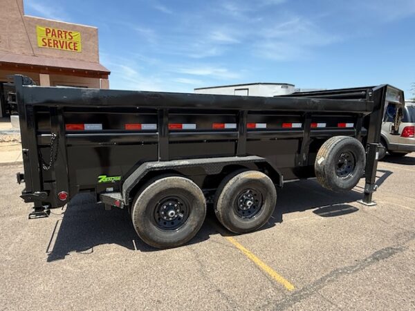 14x83 Gooseneck, Tandem Axle, 14K GVWR, Low-Pro Dump, 36" Sides