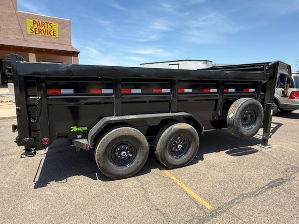 14x83 Gooseneck, Tandem Axle, 14K GVWR, Low-Pro Dump, 36" Sides