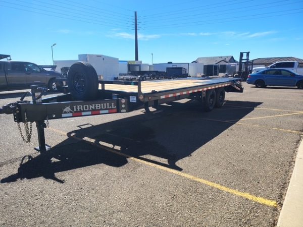 22x102 Ironbull Tandem Axle,14K GVWR, 10" I-Beam, Deckover, Rampage Ramps