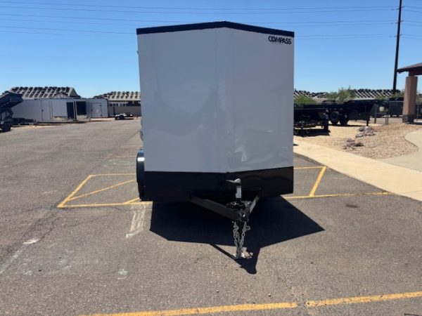 12x7 Indigo DLX, 7K GVWR, Ramp Door, Black Trim