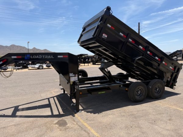 14x83 Gooseneck, Tandem Axle, 14K GVWR, Low-Pro Dump, 36" Sides