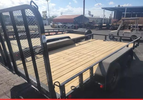 12x77 Tandem Axle, 7K GVWR, Channel Utility