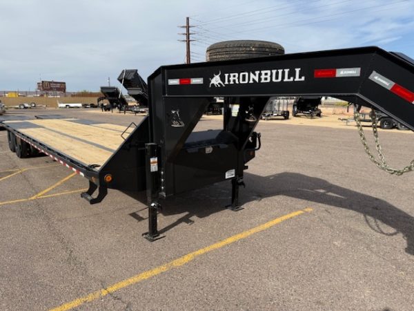36x102 Ironbull Gooseneck Tandem Duals, Deckover, 23,900K GVWR