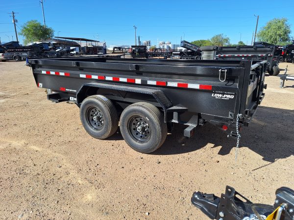 16x83 Tandem Axle, 14K GVWR, Low Pro Dump, 24" Sides, 14ply tires