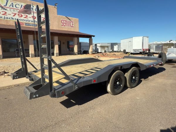 20x102 Ironbull Tandem Axle, Drive Over Fenders, Stand Up Ramps, 14K GVWR
