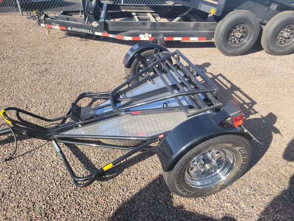 Single Ride-Up SRL Stand-Up Motorcycle Trailer