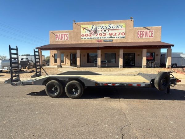 20x102 Ironbull Tandem Axle, Drive Over Fenders, Stand Up Ramps, 14K GVWR