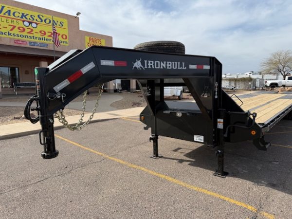 36x102 Ironbull Gooseneck Tandem Duals, Deckover, 23,900K GVWR