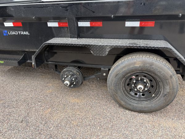 12x83 Tandem Axle 14K GVWR Low-Pro Dump, 24" Sides