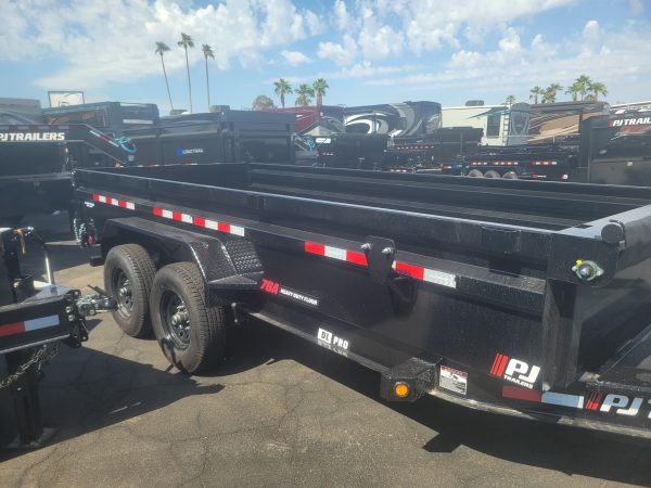 16x83 Tandem Axle, 14K GVWR, Low Pro Dump, 24" Sides, 14Ply Tires