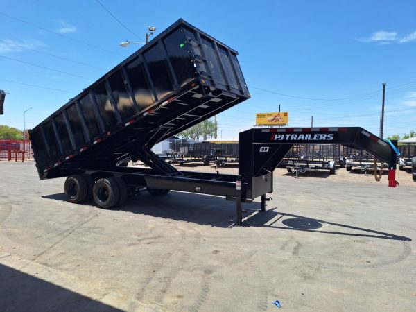 20x102 Tandem Axle, 25,900K GVWR, Goosneck Dump w/Duals, 48" Sides