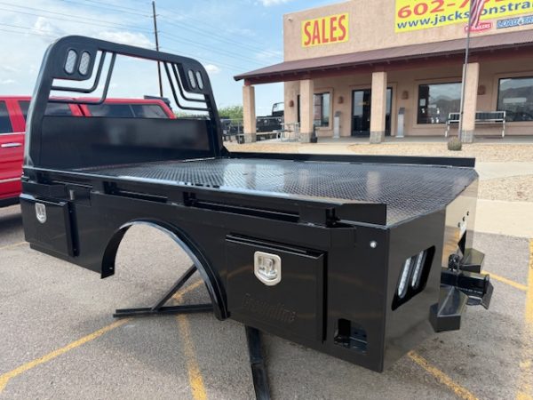 Crownline SKS57 Skirted, Single-Wheel, Long Bed, Black Boxes (8′ 6″ x 84″ - 57″ CTA)