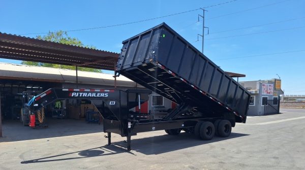 20x102 Tandem Axle, 25K GVWR, Gooseneck Dump w/Duals, 48" Sides