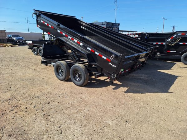 16x83 Tandem Axle, 14K GVWR, Low Pro Dump, 24" Sides