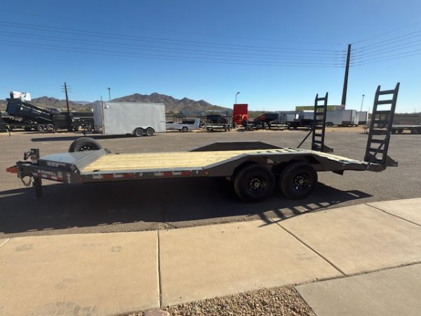 20x102 Ironbull Tandem Axle, Drive Over Fenders, Stand Up Ramps, 14K GVWR