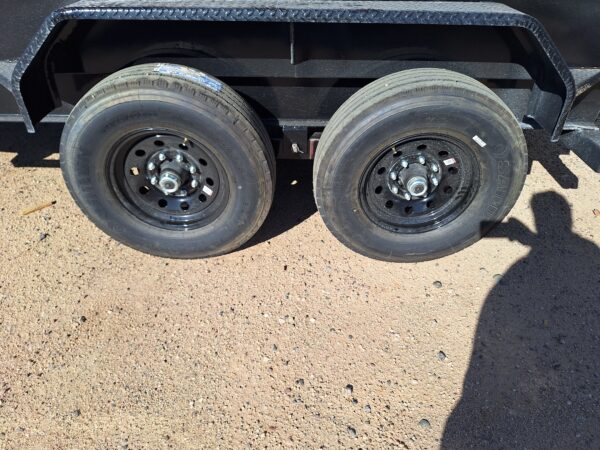 16x83 Tandem Axle, 14K GVWR, Low Pro Dump, 24" Sides, 14ply tires