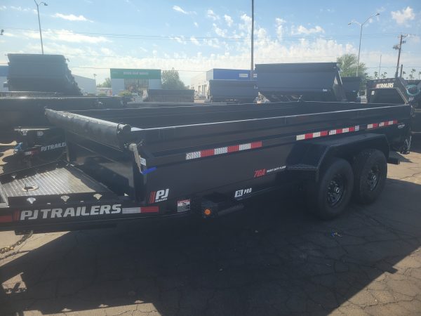 16x83 Tandem Axle, 14K GVWR, Low Pro Dump, 24" Sides, 14Ply Tires