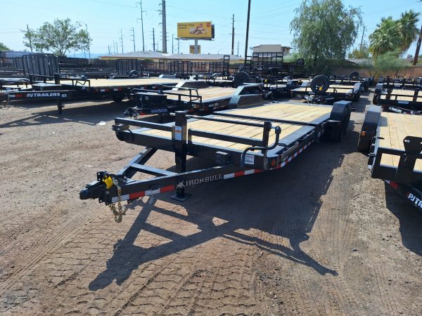 24x83 Ironbull Tandem Axle, 14K GVWR,  Low-Pro Gravity Tilt