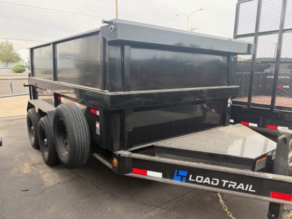 12x83 Tandem Axle 14K GVWR Low-Pro Dump, 24" Sides