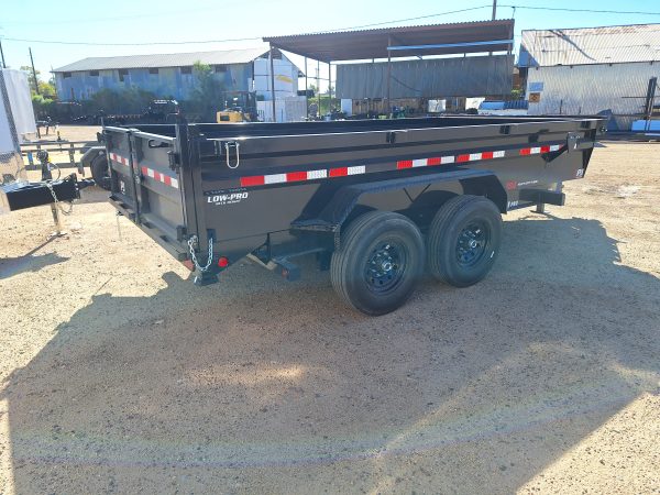 16x83 Tandem Axle, 14K GVWR, Low Pro Dump, 24" Sides, 14ply tires