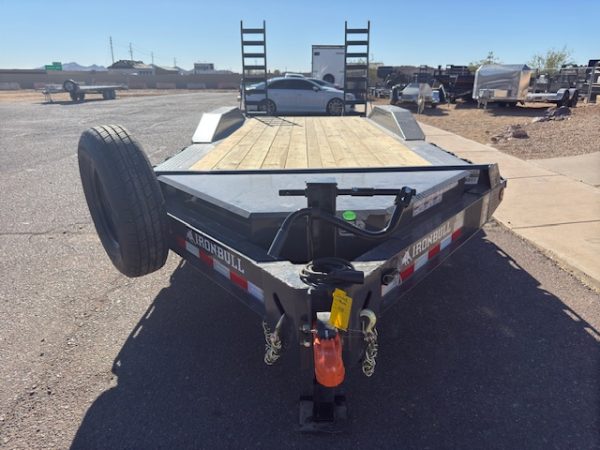 20x102 Ironbull Tandem Axle, Drive Over Fenders, Stand Up Ramps, 14K GVWR