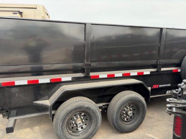 16x83 Tandem Axle, 14K GVWR, Low Pro Dump, 24" Sides