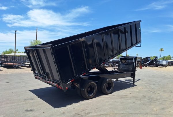 20x102 Tandem Axle, 25K GVWR, Gooseneck Dump w/Duals, 48" Sides