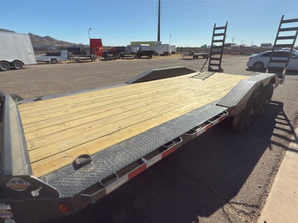20x102 Ironbull Tandem Axle, Drive Over Fenders, Stand Up Ramps, 14K GVWR