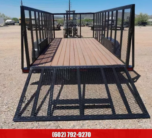 14x83 Tandem Axle, 7K GVWR, 4' Exp Metal Sides, 4' Ramp Gate - Image 3