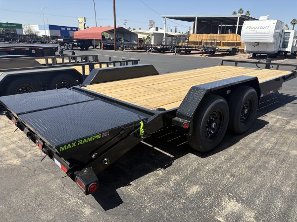 20x83 Tandem Axle, 14K GVWR, Car Hauler, Max Ramps
