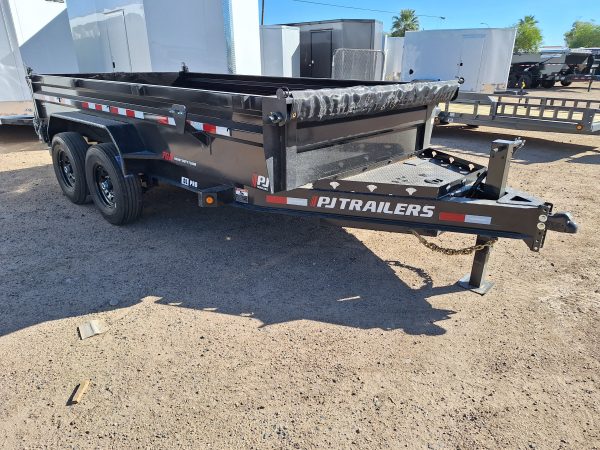 16x83 Tandem Axle, 14K GVWR, Low Pro Dump, 24" Sides, 14ply tires