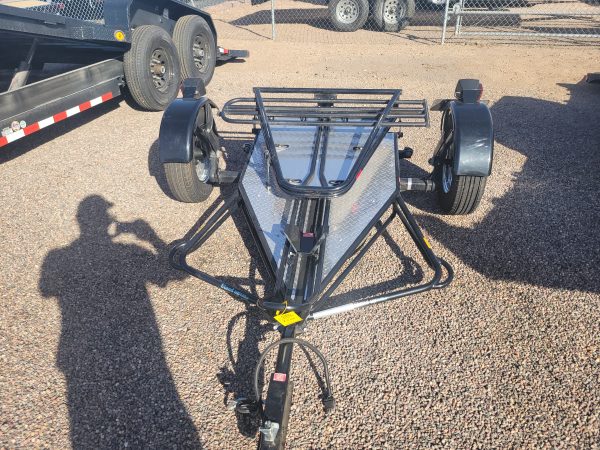 Single Ride-Up SRL Stand-Up Motorcycle Trailer