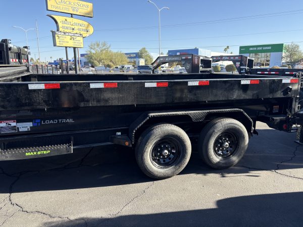 14x83 Tandem Axle 14K GVWR Low-Pro Dump, Telescopic Cylinder, 24" Sides