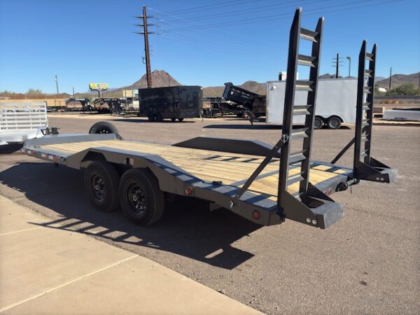 20x102 Ironbull Tandem Axle, Drive Over Fenders, Stand Up Ramps, 14K GVWR