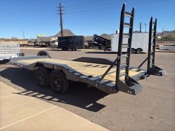20x102 Ironbull Tandem Axle, Drive Over Fenders, Stand Up Ramps, 14K GVWR