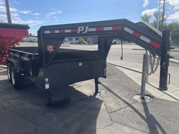 12x83 Gooseneck Tandem Axle 16K GVWR, 18ply Tires